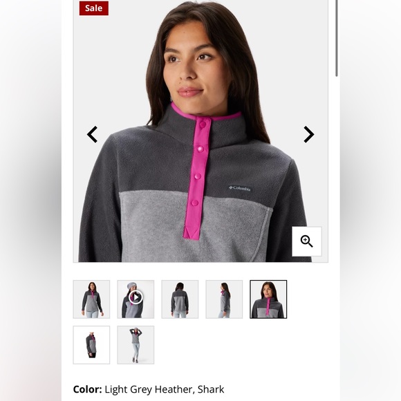 Columbia Benton Springs™ Half Snap Fleece Pullover, Sz M - Picture 9 of 11